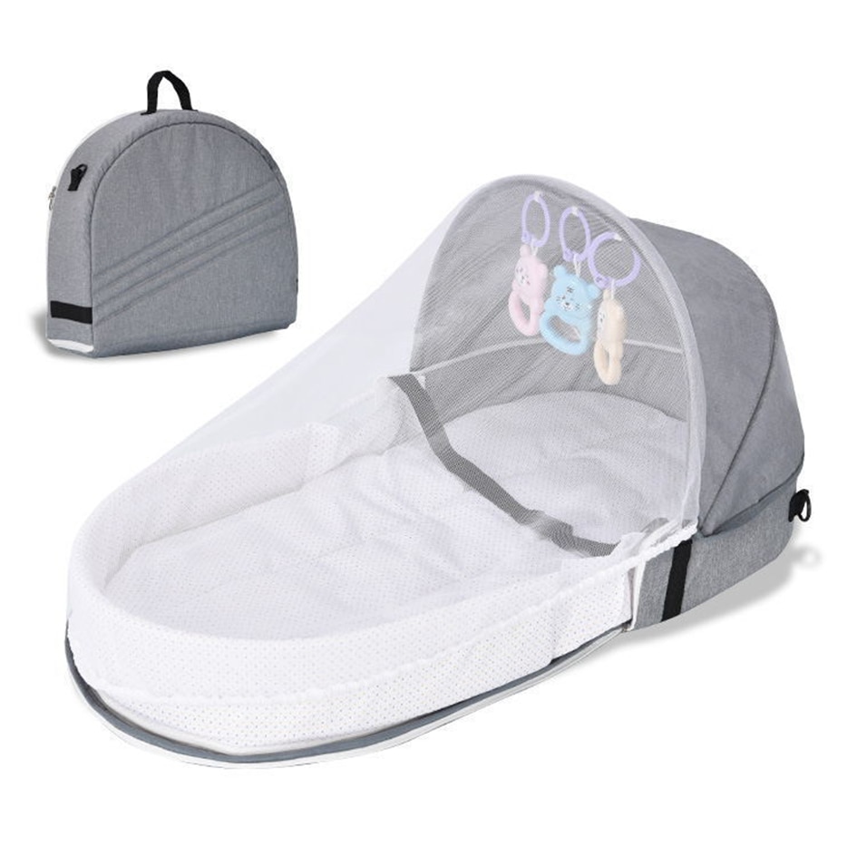 Battilo Baby Crib Multi-function Baby Bed Nest Baby Mosquito Net Foldable Baby Nest Bassinet Infant Sleep Portable Bed